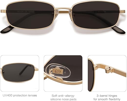 Women's Sunglasses Retro Slim Rectangle