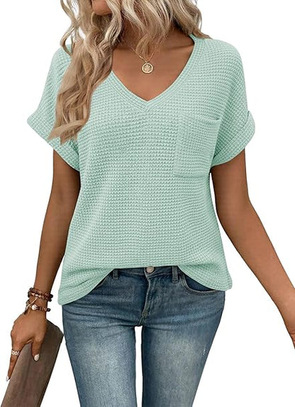 Women's V-Neck T-Shirt, Short Sleeve