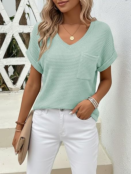 Women's V-Neck T-Shirt, Short Sleeve