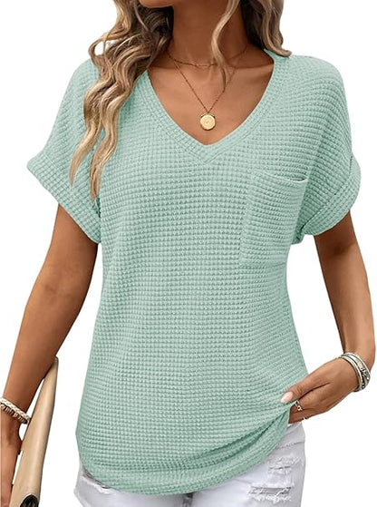 Women's V-Neck T-Shirt, Short Sleeve